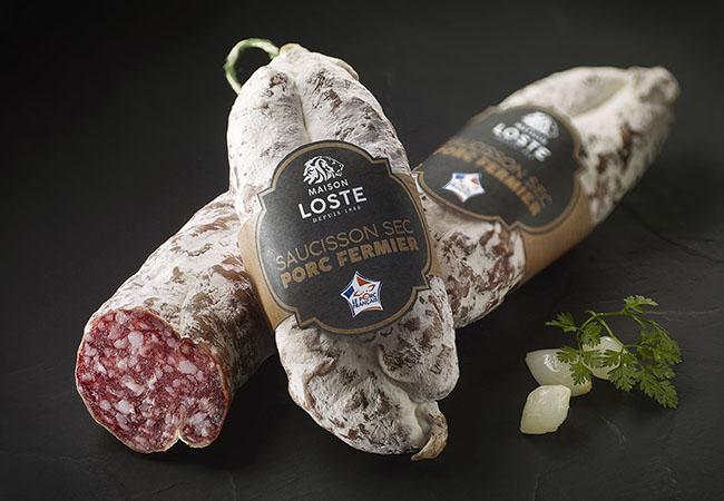 Saucisson sec de porc fermier Loste 250g